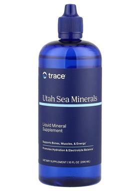 Trace,犹他州海洋矿物质，10 液量盎司（296 毫升）