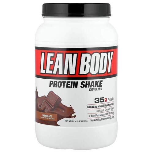 拉布拉达营养,Lean Body，高蛋白质代餐奶昔，巧克力味，2.47 磅1