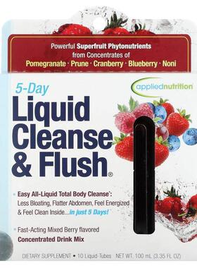 Applied Nutrition,5 天液体清洁和清体，混合浆果，10 液体管，