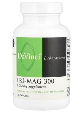 DaVinci Laboratories,Tri-Mag 300，120 粒胶囊（每粒胶囊 75 毫