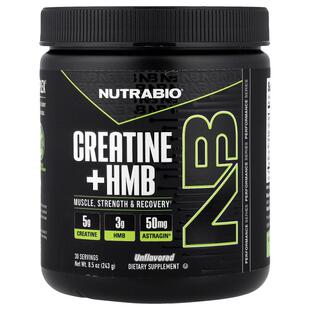 Nutrabio Labs,Creatine + HMB, Unflavored, 8.5 oz (243 g)