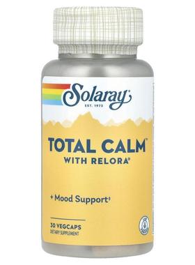 Solaray,Total Calm™ With Relora®，30 粒素食胶囊