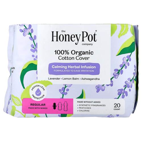 The Honey Pot Company,Organic Calming Herbal Infusion, Pads