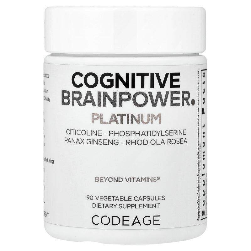 Codeage,铂金版认知脑力补剂，90 粒素食胶囊