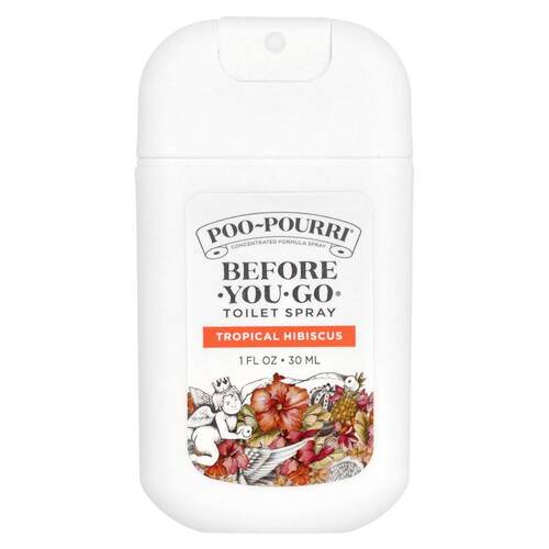 Poo-Pourri,如厕净味喷雾®，热带木槿香，1 液量盎司（30 毫升）