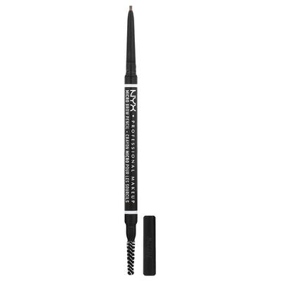 NYX Professional Makeup,小型眉笔，01 灰褐色，0.003 盎司（0.0