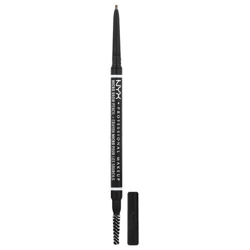 NYX Professional Makeup,小型眉笔，01 灰褐色，0.003 盎司（0.0