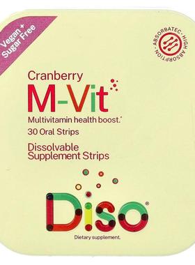 Diso,M-Vit，蔓越莓味，30 片口腔膜剂