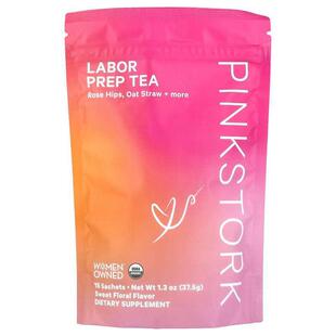 Pink Stork,Labor Prep 茶，甜美花香，15 袋，1.3 盎司（37.5 克