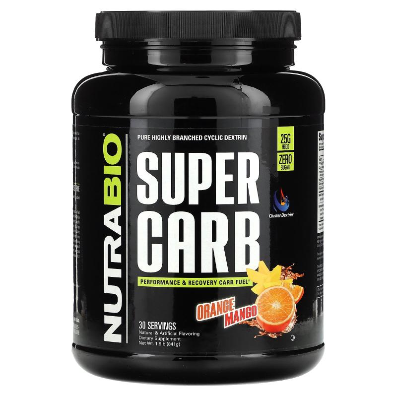 Nutrabio Labs,Super Carb,，柑橘芒果味，1.9 磅（841 克）
