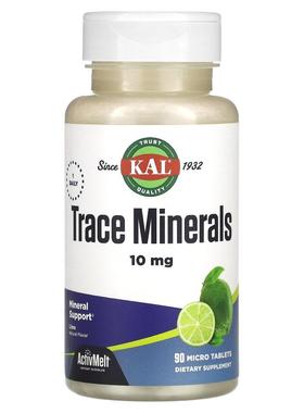 KAL,微量矿物质，酸橙，10 毫克，90 片微型片剂