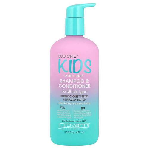 乔凡尼,Eco Chic® Kids，2 合 1 洗发水护发素，适合各种发质，16