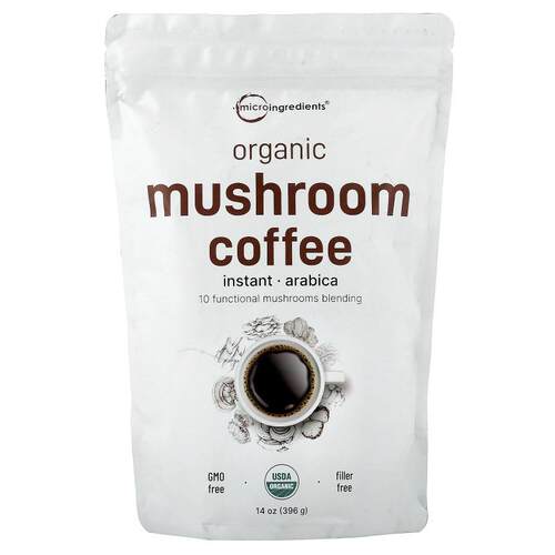 Micro Ingredients,Organic Mushroom Coffee, Arabica, Instant,