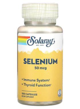 Solaray,硒，50 微克，100 粒胶囊