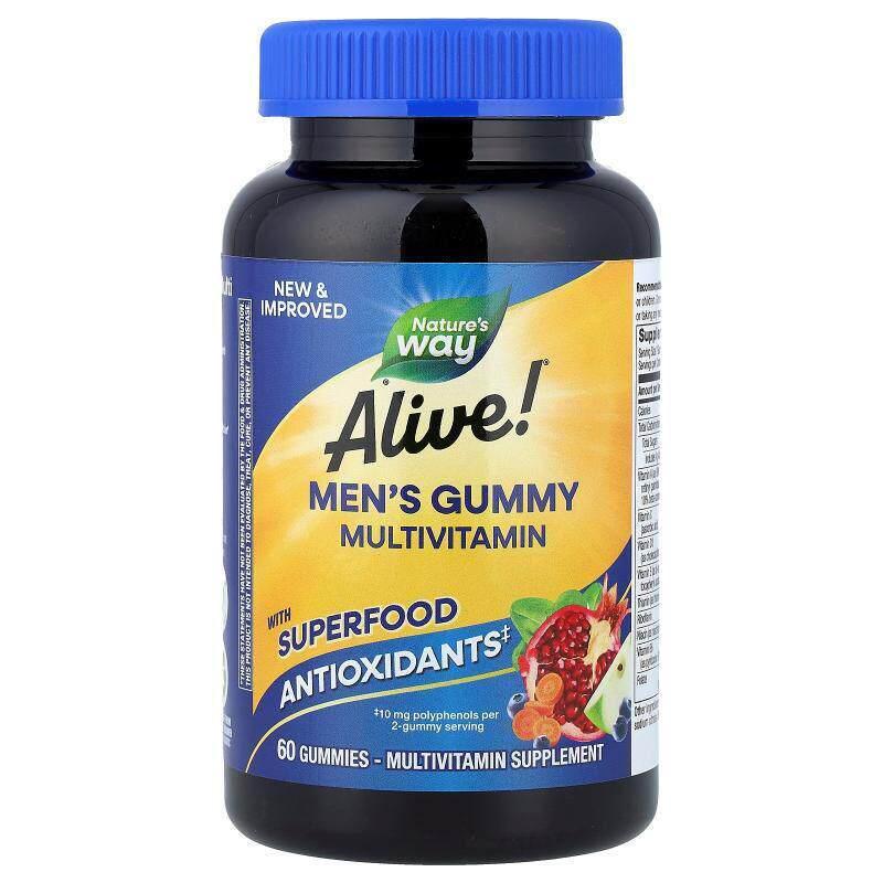 然萃维,Alive!&reg; 男性多维生素软糖，水果味，60 粒软糖