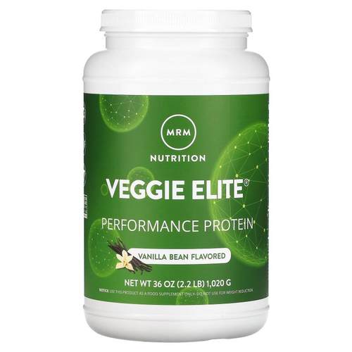 MRM Nutrition,Veggie Elite，优质蛋白，香草豆，2.2 磅（1020