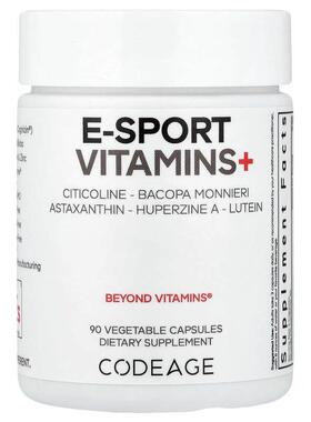 Codeage,E-Sport 维生素+ 素食胶囊，90 粒