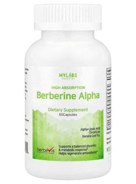 Mylabs,小檗碱 α，高吸收，60 粒胶囊