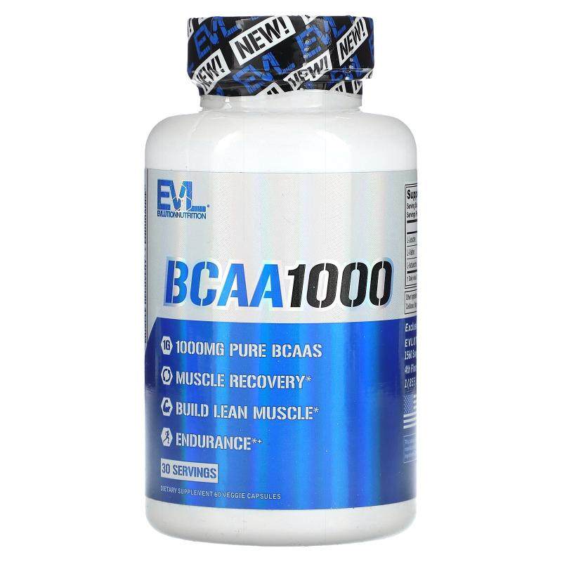 EVL,BCAA1000，60 粒素食胶囊