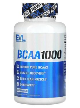EVL,BCAA1000，60 粒素食胶囊