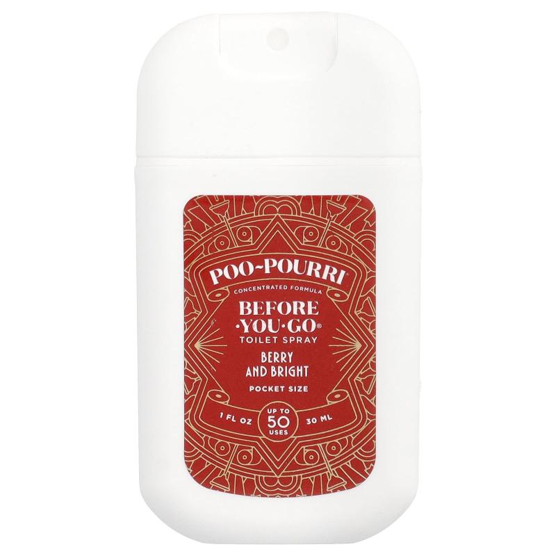 Poo-Pourri,Before-You-Go Toilet Spray, Pocket Sprayer, Berry图片