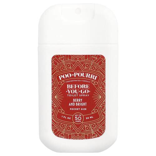 Poo-Pourri,Before-You-Go Toilet Spray, Pocket Sprayer, Berry