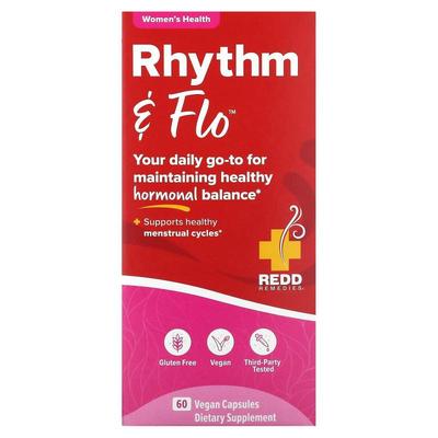 Redd Remedies,Rhythm & Flo，60 粒全素胶囊