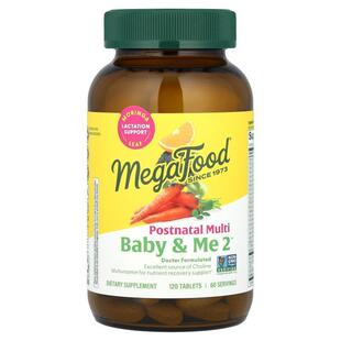 MegaFood,Baby &amp;amp; Me 2，产后多维生素，120 片