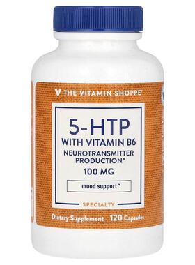 The Vitamin Shoppe,含维生素 B6 的 5-HTP，120 粒胶囊