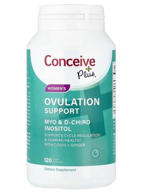 Conceive Plus,女性排卵支持，120 粒素食胶囊