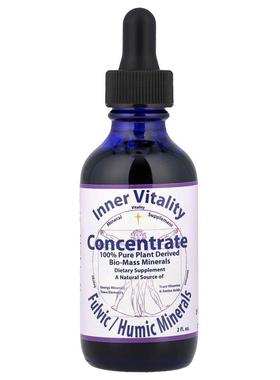 Morningstar Minerals,内在活力，浓缩，富里/腐植矿物质，2 液盎