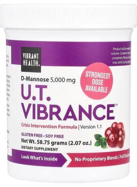 Vibrant Health,泌尿系统Vibrance，D-甘露糖版本 1.1，2.07 盎司