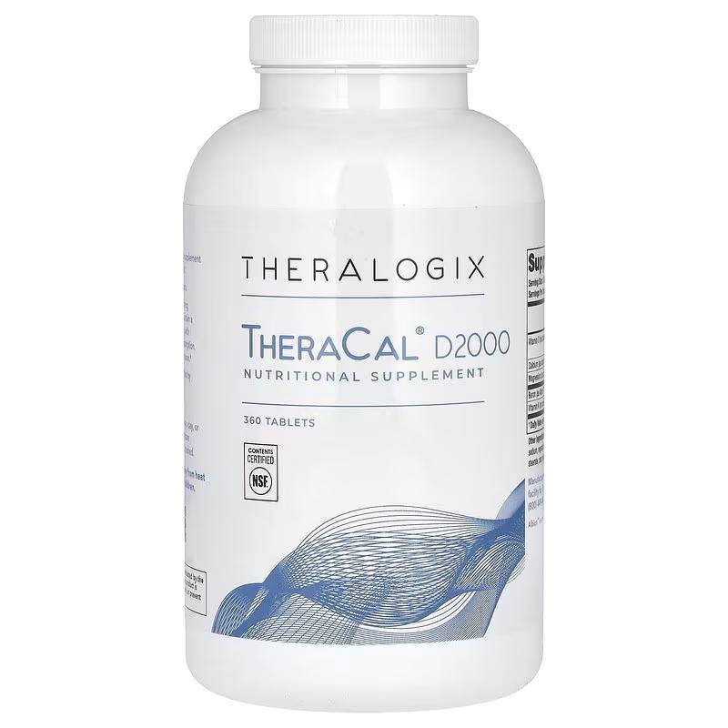 Theralogix维生素D3柠檬酸钙镁片骨骼健康补剂关节健康易吸收