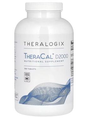 Theralogix维生素D3柠檬酸钙镁片骨骼健康补剂关节健康易吸收