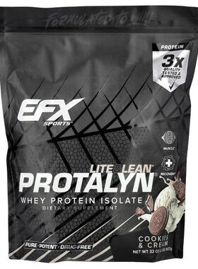 EFX,Protalyn® 分离乳清蛋白，曲奇和奶油，2 磅（907 克）