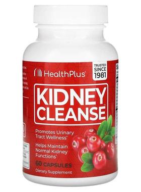 Health Plus,Kidney Cleanse，60 粒胶囊