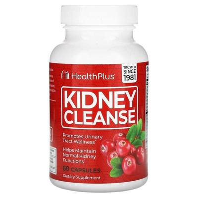 Health Plus,Kidney Cleanse，60 粒胶囊