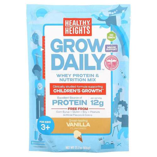 Healthy Heights,每日成长，乳清蛋白和营养混合物