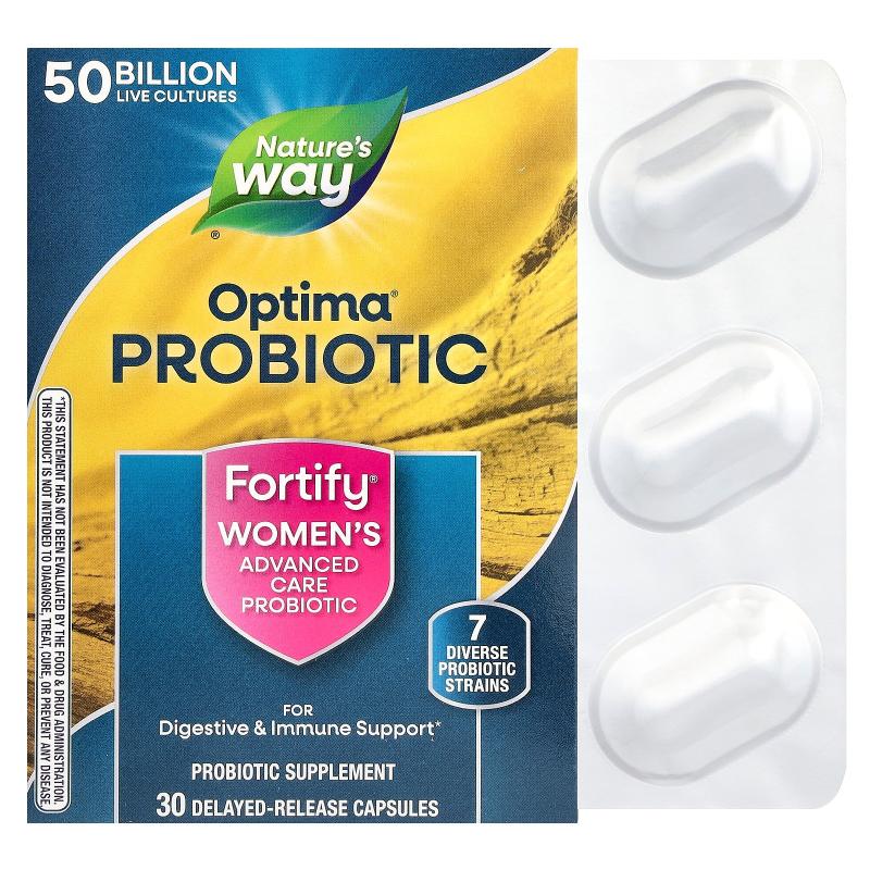 然萃维,Optima® Probiotic,Fortify® 女性高级护理益生菌,500 3