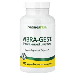 NaturesPlus,Vibra-Gest®,植物源酶,180 粒胶囊