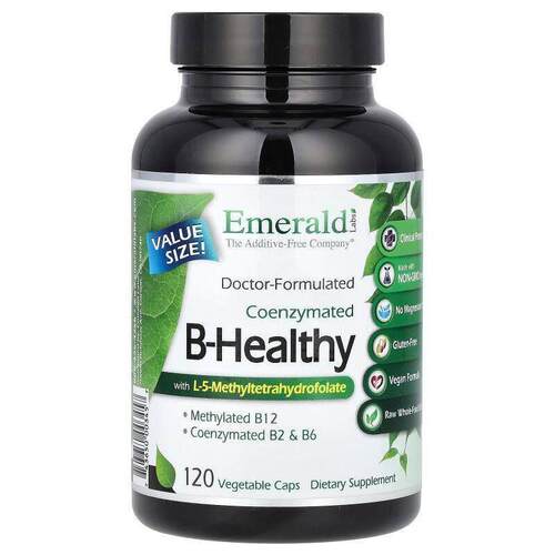Emerald Laboratories,含 L-5-甲基四氢叶酸的辅酶化 B-健康配方1