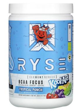 RYSE,Element Series，BCAA Focus，Kool-Aid，热带风味，11.7 盎