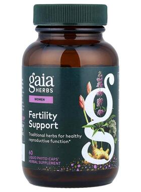 Gaia Herbs,女性生育支持全素液体 Phyto-Caps 胶囊，60 粒