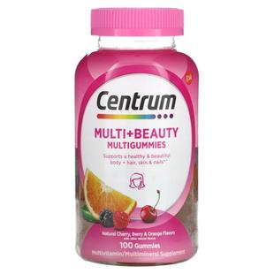 Multi 浆果和橙味 Beauty 天然樱桃 100 多维生素软糖 Centrum
