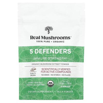 Real Mushrooms,有机，5 Defenders，机体机体防御力，1.59 盎司4