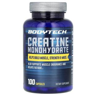 BodyTech,一水肌酸,100 粒胶囊(每粒胶囊 750 克)