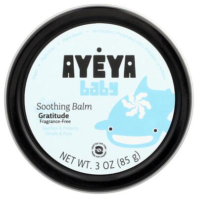 Ayeya,Baby, Soothing Balm, Fragrance-Free, 3 oz (85 g)