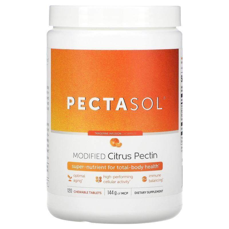 Econugenics,PectaSol，改性柑橘果胶，橘子浸剂，120 片咀嚼片