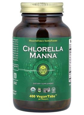 HealthForce Superfoods,Chlorella Manna™ 小球藻，400 片素食片