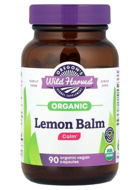 Oregon's Wild Harvest,有机柠檬香蜂草，90 粒全素胶囊（每粒 37